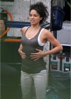 Michelle Rodriguez in tight jeans on Set Fast and Furious 6
